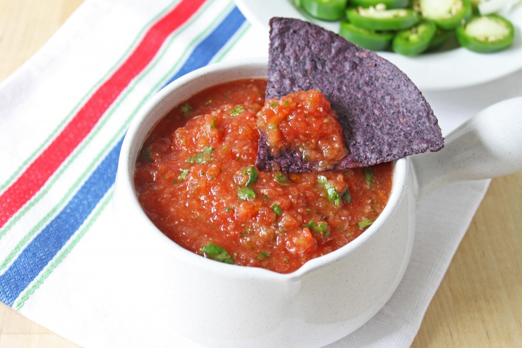 Classic tomato salsa with basil